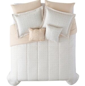 Mainstays 7-Piece Double/Queen Size Medallion Comforter Set. No Sheets Included